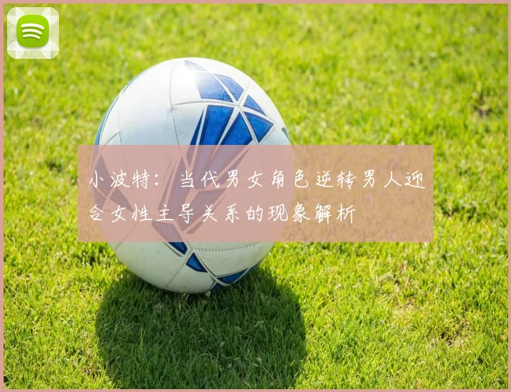 小波特：当代男女角色逆转男人迎合女性主导关系的现象解析